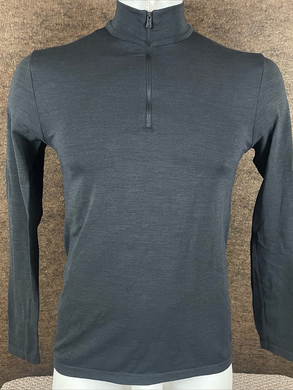 Hill City Pullover Men’s Small Wool Blend Base Layer 1/4 Zip Hiking Gorpcore C9
